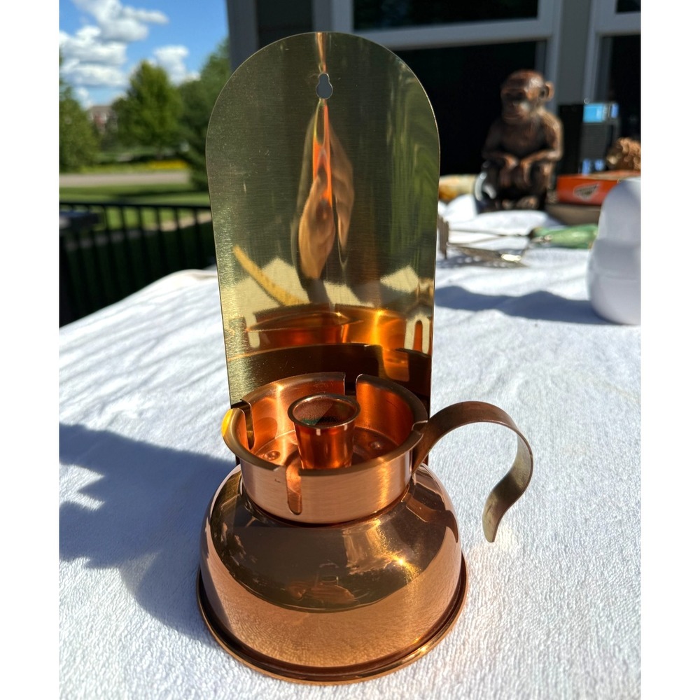 VTG Coppercraft Guild Lantern Style Candle Holder Storm Lamp Copper Is Trending